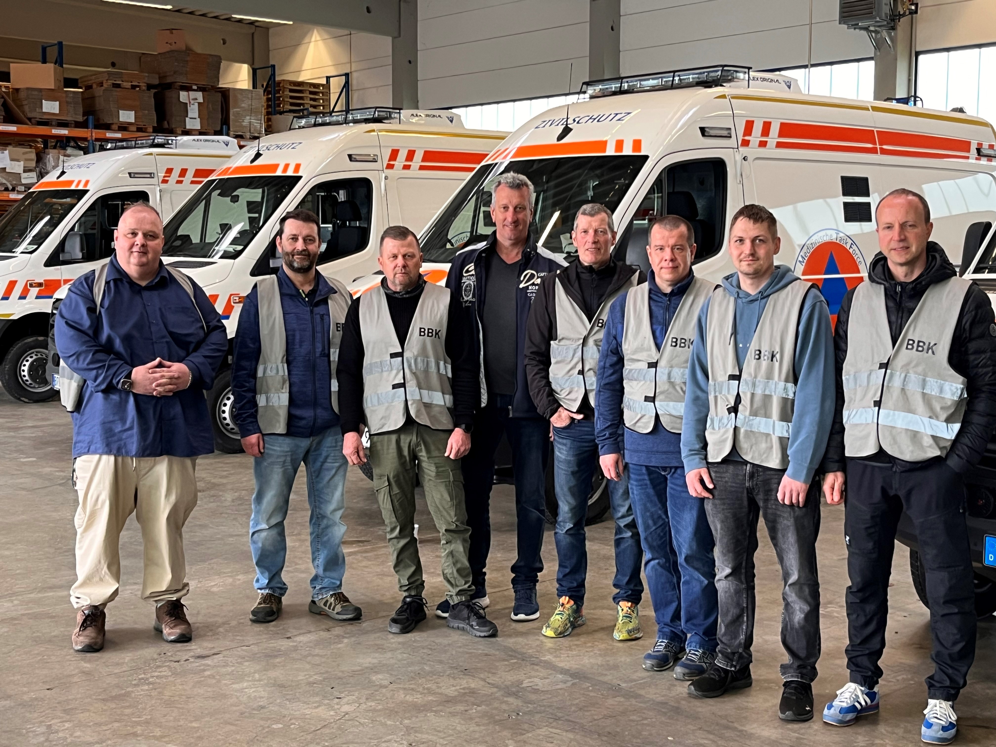 Abholung von Zivilschutzfahrzeugen des Bundes