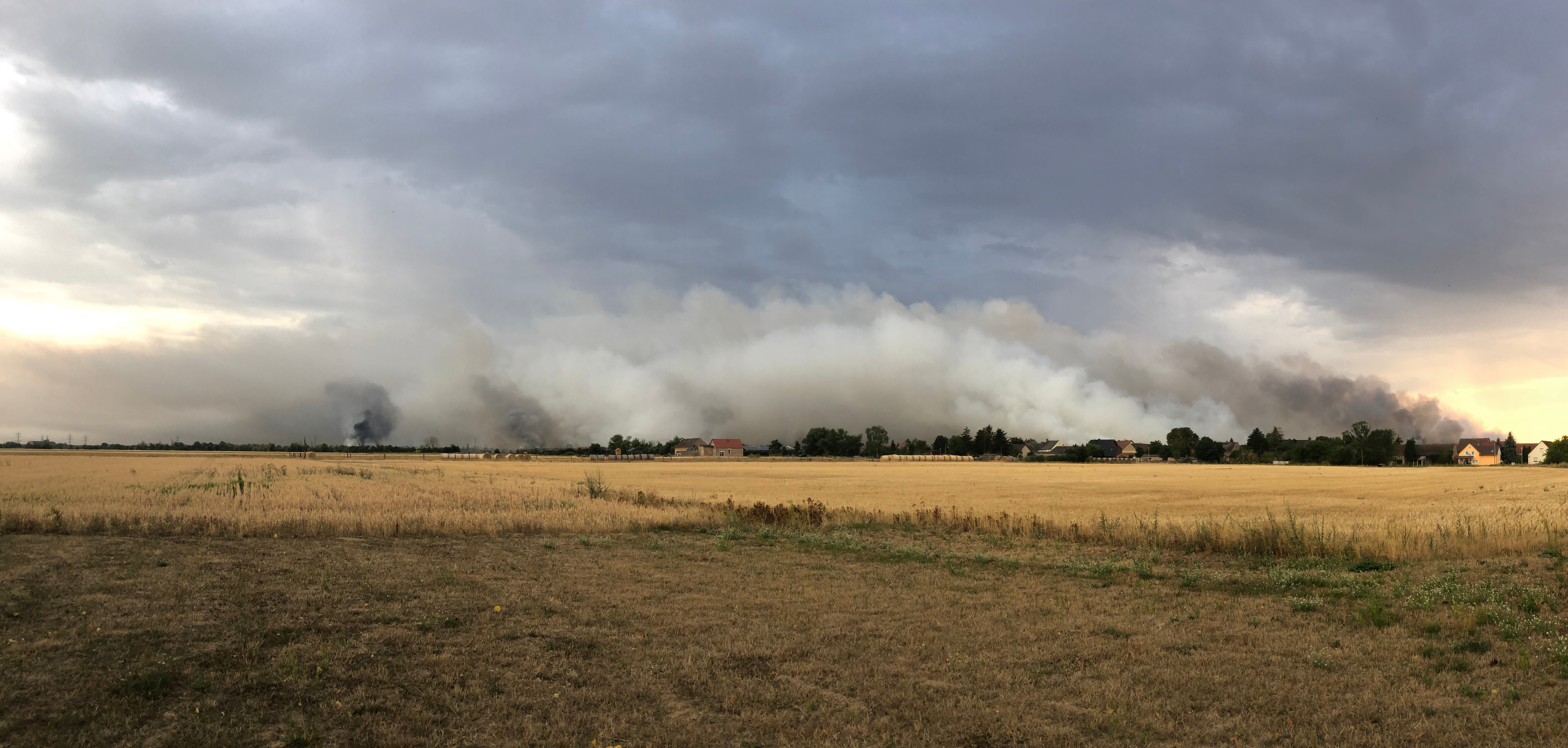 Symbolbild eines Großwaldbrandes im Land Brandenburg aus dem Jahr 2022