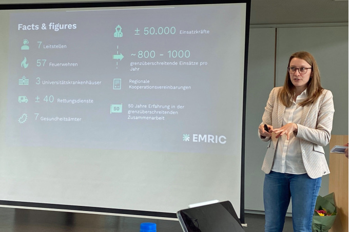 Vorstellung EMRIC-Projekt (Sicherstellung der Zusammenarbeit zwischen Feuerwehren und Rettungsdiensten aus Belgien, Niederlande, Deutschland)