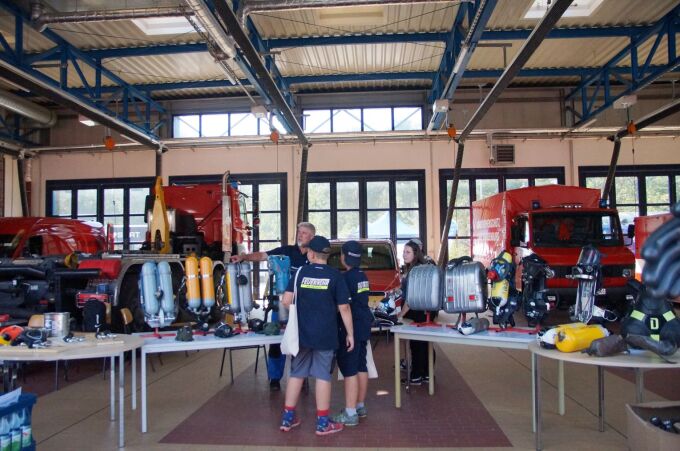 Technikschau mit den Kollegen der Technischen Einrichtung Borkheide